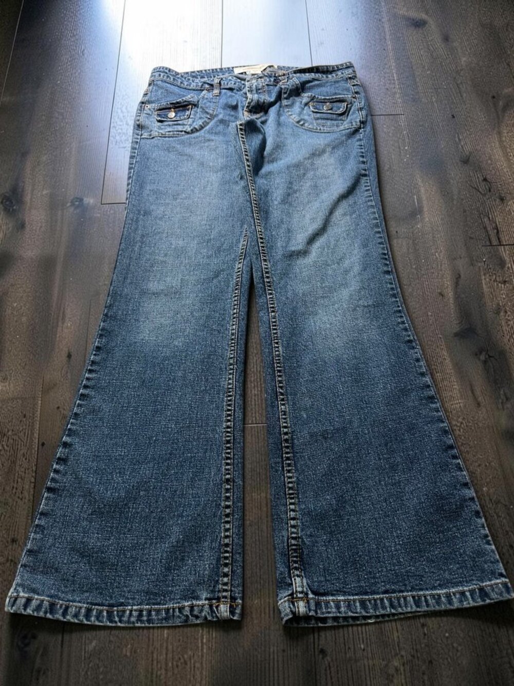 Mossimo Denim Flare Jeans Womens Size 15 Blue Y2K